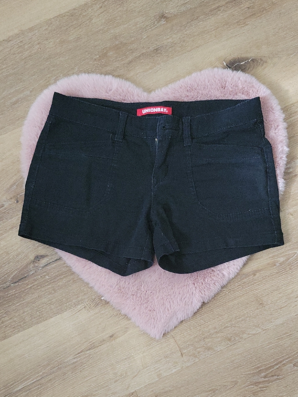 UNIONBAY Black  Women's Short Shorts